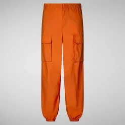 Kvinner Save The Duck Unisex Bukse Tru In Amber Orange