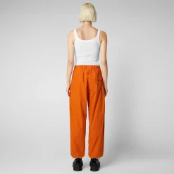 Kvinner Save The Duck Unisex Bukse Tru In Amber Orange
