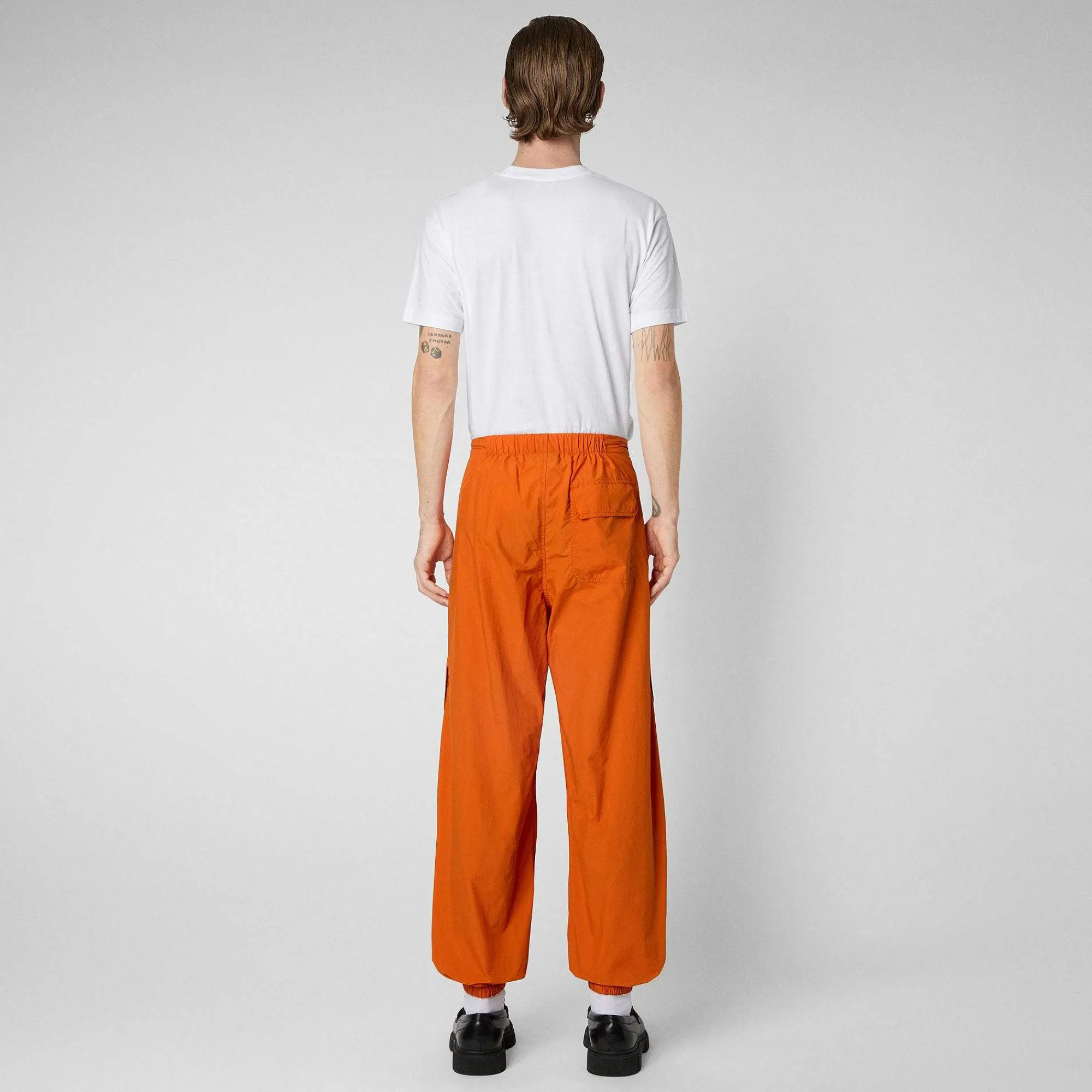 Kvinner Save The Duck Unisex Bukse Tru In Amber Orange