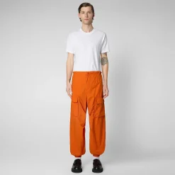 Kvinner Save The Duck Unisex Bukse Tru In Amber Orange