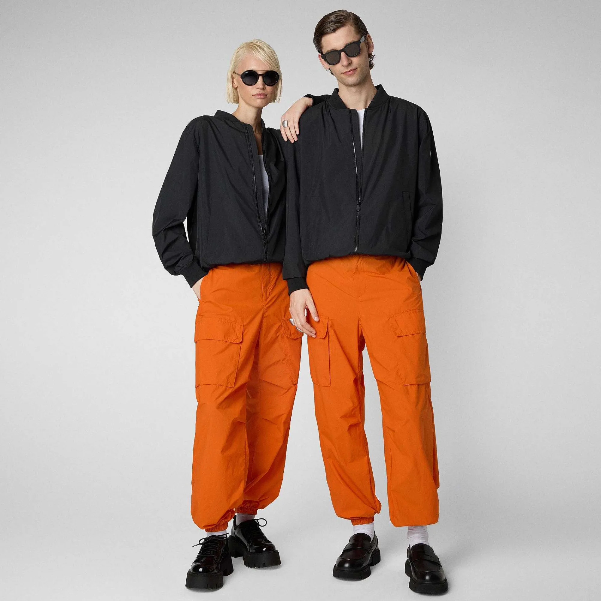 Kvinner Save The Duck Unisex Bukse Tru In Amber Orange