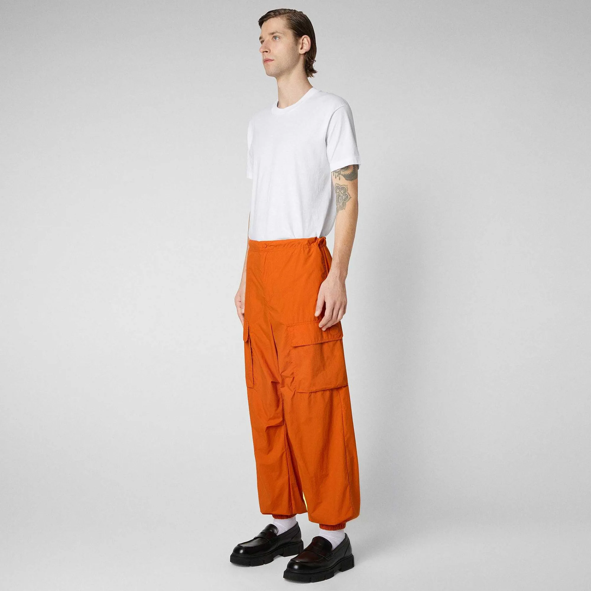 Kvinner Save The Duck Unisex Bukse Tru In Amber Orange