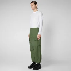 Kvinner Save The Duck Unisex Bukse Tru In Dusty Olive