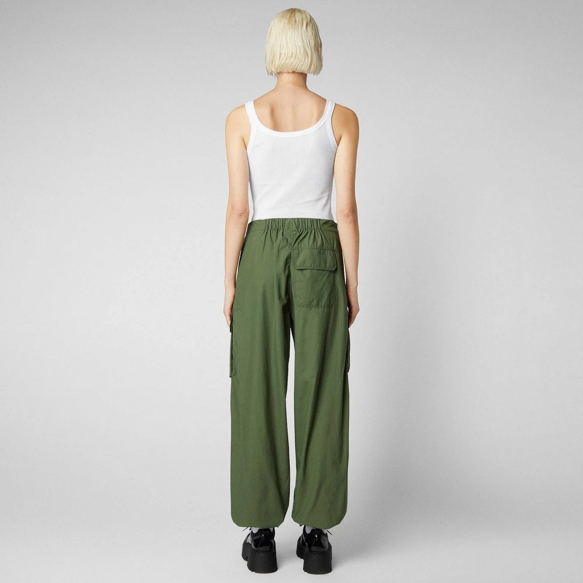 Kvinner Save The Duck Unisex Bukse Tru In Dusty Olive
