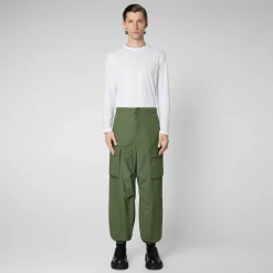Kvinner Save The Duck Unisex Bukse Tru In Dusty Olive