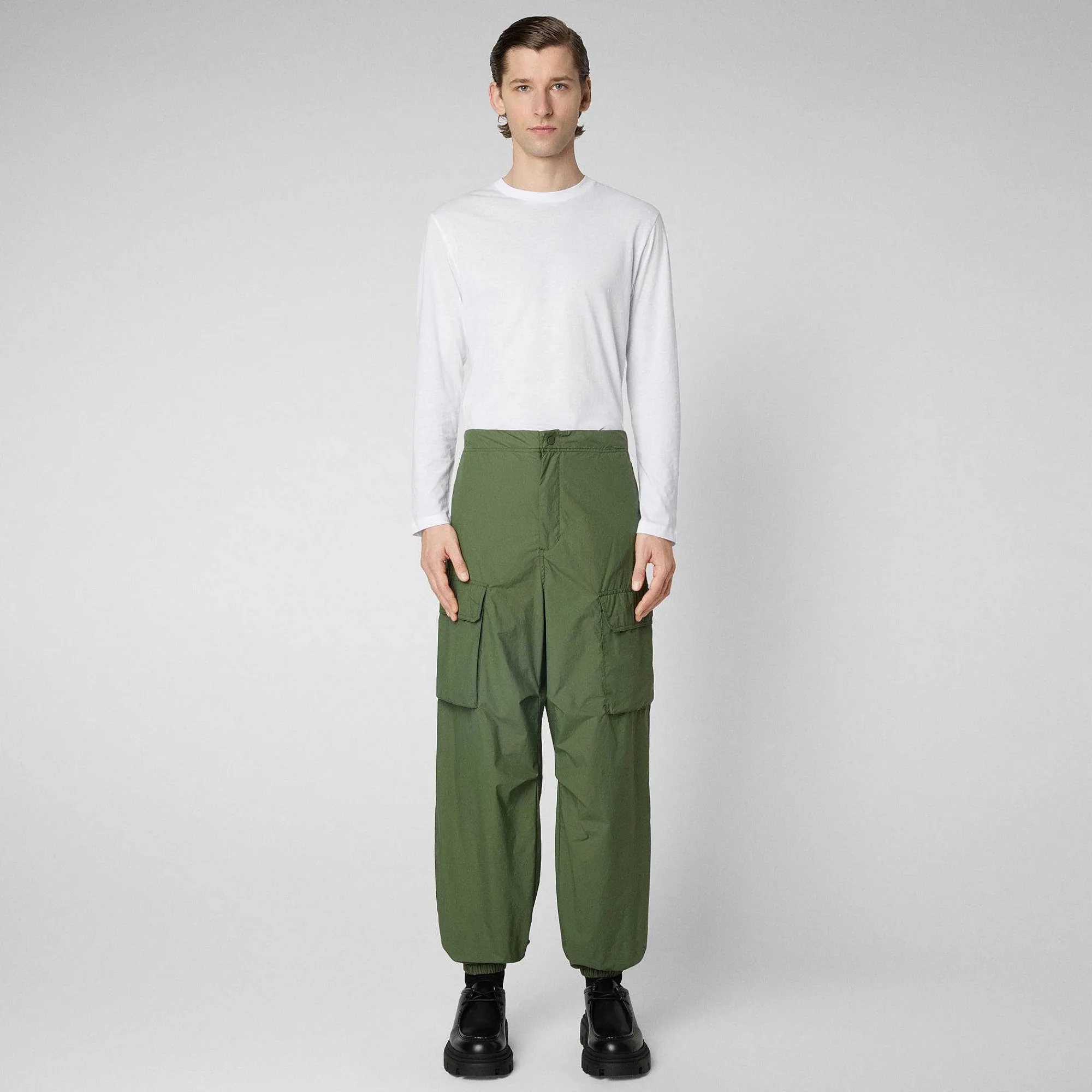 Kvinner Save The Duck Unisex Bukse Tru In Dusty Olive