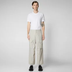 Kvinner Save The Duck Unisex Bukse Tru In Rainy Beige