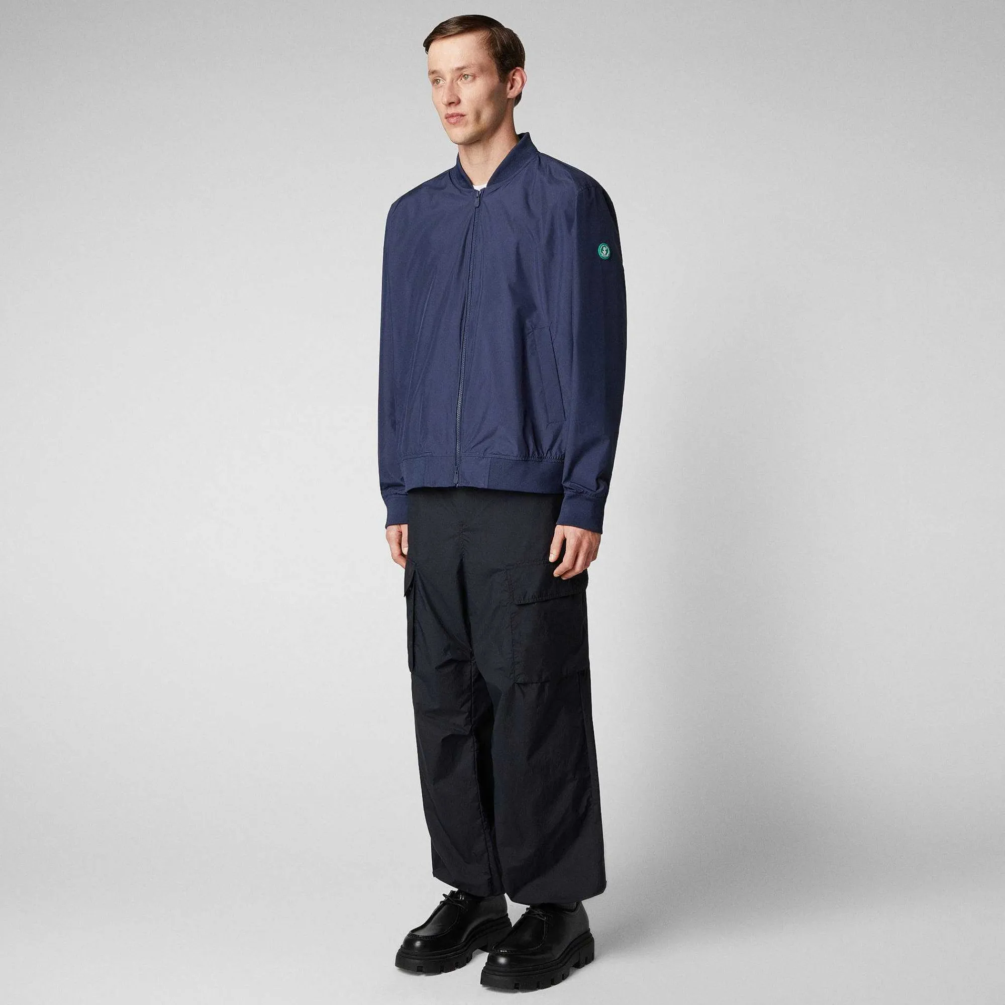 Kvinner Save The Duck Unisex Jakke Olen I Marinebla