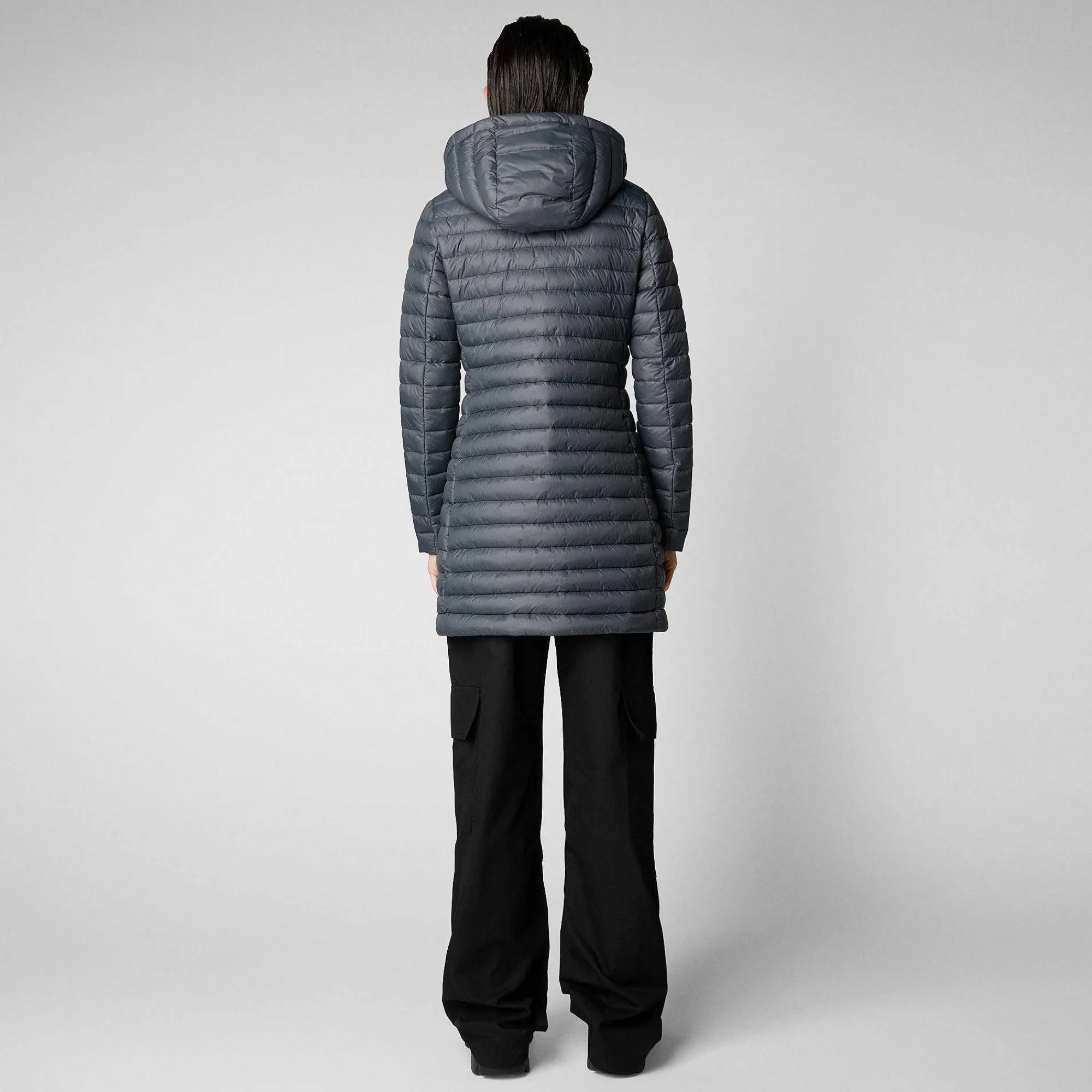 Kvinner Save The Duck Woman'S Animal Free Puffer Bryanna In Storm Grey