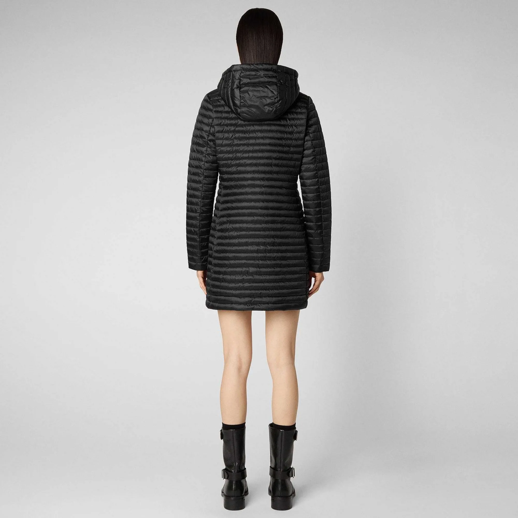 Kvinner Save The Duck Woman'S Animal Free Puffer Megs I Svart