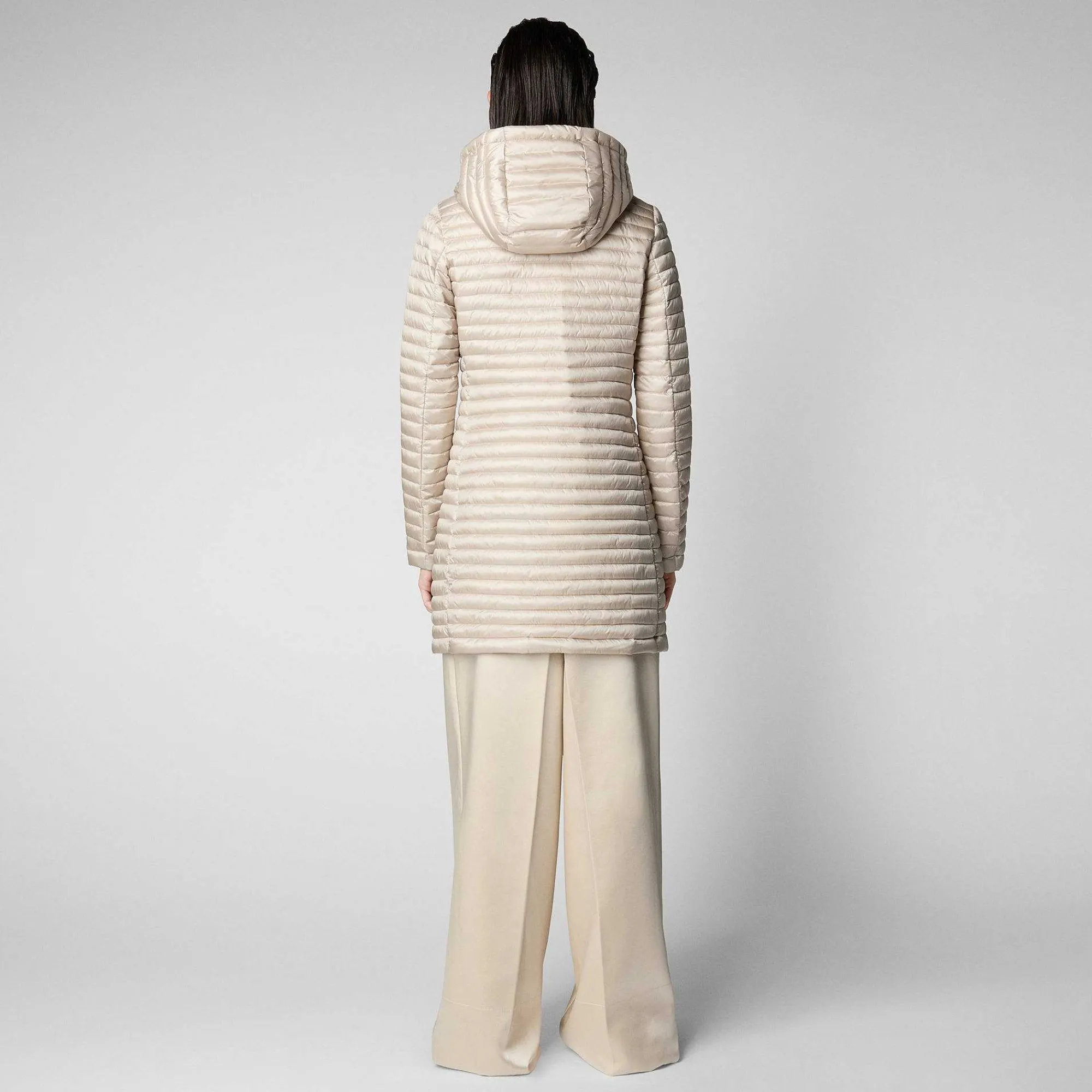Kvinner Save The Duck Woman'S Animal Free Puffer Megs I Sandbeige