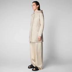 Kvinner Save The Duck Woman'S Animal Free Puffer Megs I Sandbeige